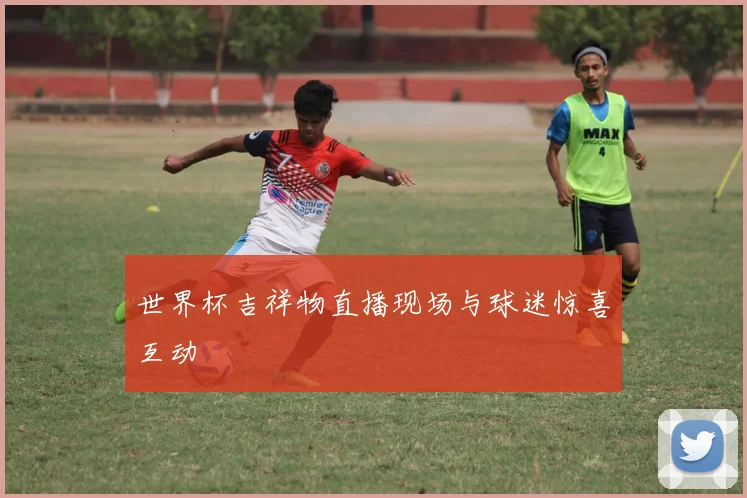 世界杯吉祥物直播现场与球迷惊喜互动